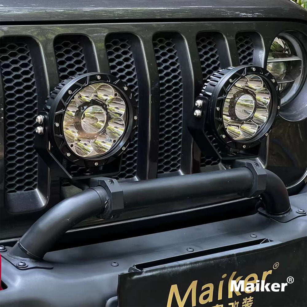 Maiker 7 Inch 60W Floodlight For Jeep Wrangler JKJL/Gladiator JT Acces –