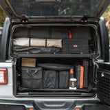 Tacmolle Rear Trunk Cargo Rack With Molle Panel For Jeep Wrangler JLU