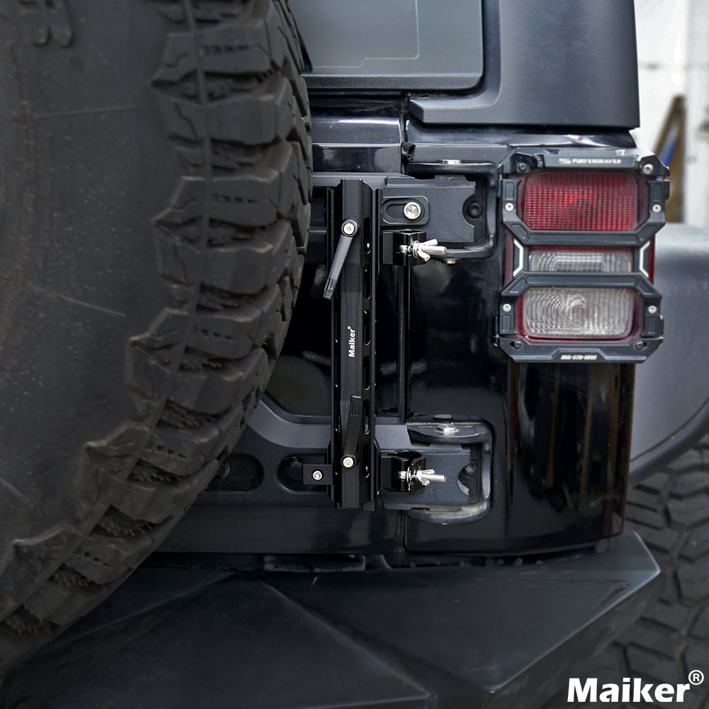 Maiker Aluminum Tactical Flagpole Holder Bracket For Jeep Wrangler JKJ ...