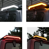 Maiker Roof Mount Spoiler Wing Splitter With LED Light For Jeep Wrangler JK JL