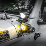 OMU Genesis Dual A-pillar Light Mount For Jeep Wrangler JL JT