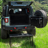 Tacmolle Rear Trunk Cargo Rack With Molle Panel For Jeep Wrangler JLU