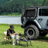 Tacmolle Multi-functional Rear Window Storage Box with Concealed Table For Jeep Wrangler JL Accessories