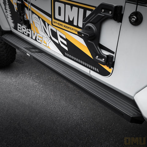 OMU Genesis Aluminum Side Step For Jeep Wrangler JL 4D