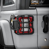 OMU Genesis Aluminum Taillight Guard Cover For Jeep Wrangler JL