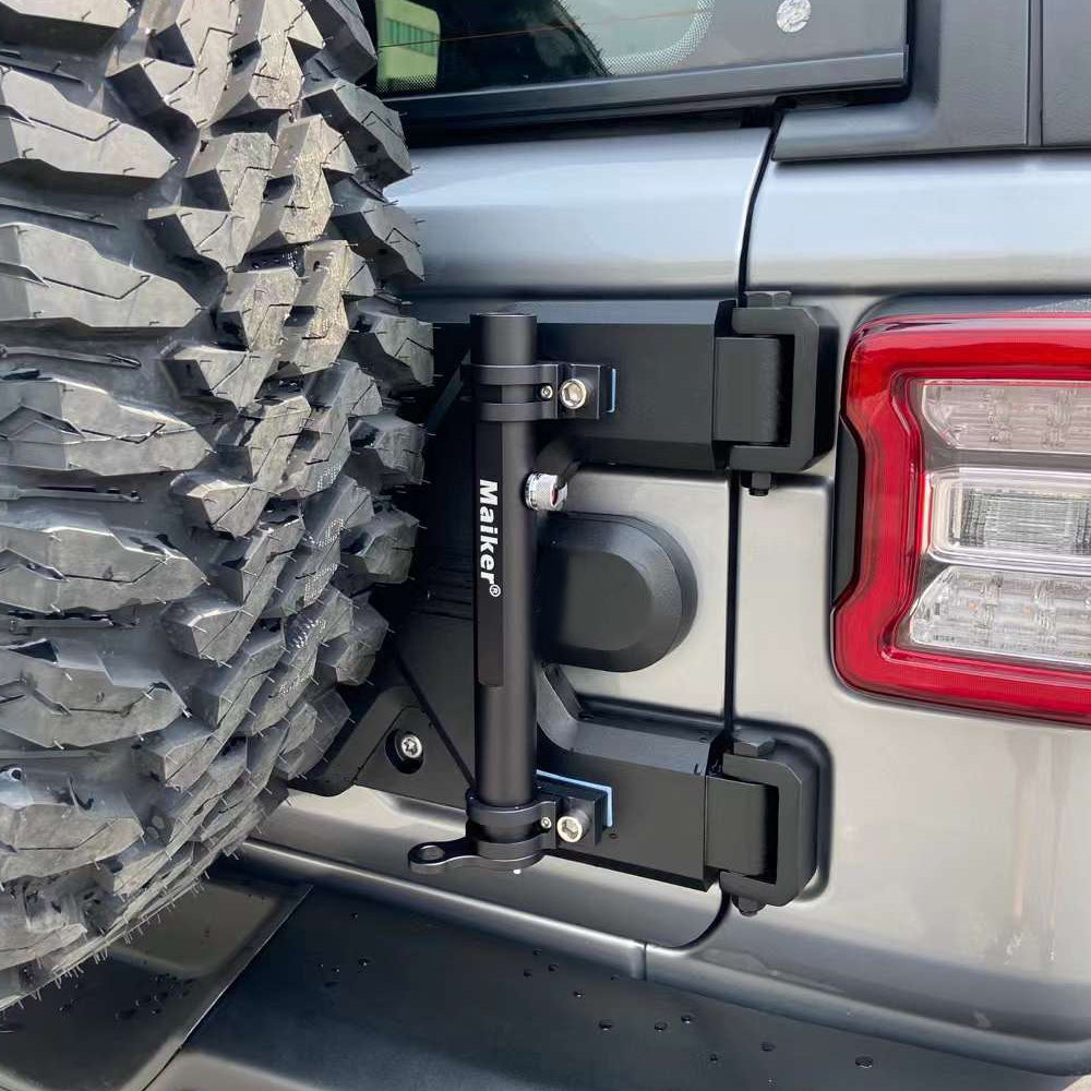 Maiker Aluminum Tailgate Flagpole Holder Bracket for Jeep Wrangler JK ...